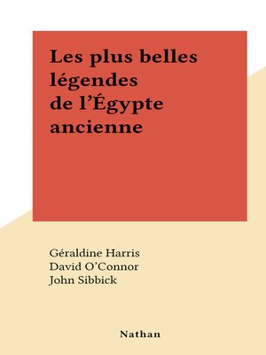 cover image of Les plus belles légendes de l'Égypte ancienne